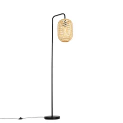 Staande Lampen-QAZQA vloerlampen yvonne crème e27