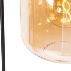 QAZQA vloerlampen zuzanna oranje e27