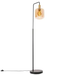 QAZQA vloerlampen zuzanna oranje e27