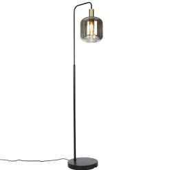 Staande Lampen-QAZQA vloerlampen zuzanna grijs e27