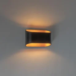 QAZQA wandlampen alone zwart g9