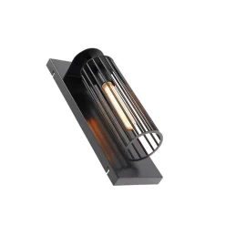 QAZQA wandlampen balenco wazo zwart e27