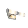 QAZQA wandlampen bath zilverkleurig g9