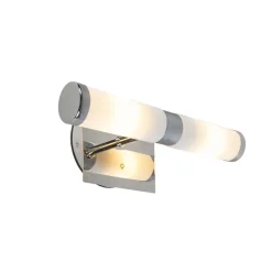QAZQA wandlampen bath zilverkleurig g9