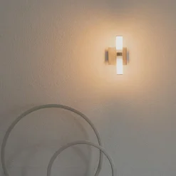 QAZQA wandlampen bath zilverkleurig g9