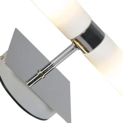 QAZQA wandlampen bath zilverkleurig g9