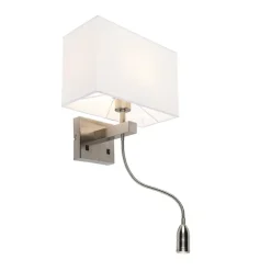 Wandlampen-QAZQA wandlampen bergamo wit e27