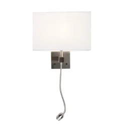 Wandlampen-QAZQA wandlampen bergamo wit e27