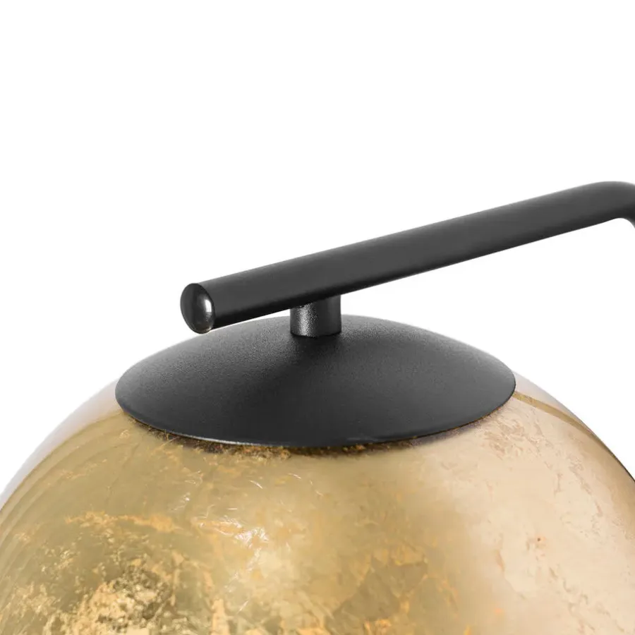 QAZQA wandlampen bert goudkleurig e27