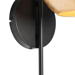 QAZQA wandlampen bert goudkleurig e27