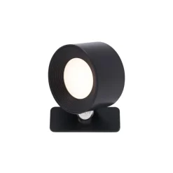 QAZQA wandlampen bright zwart geïntegreerde led