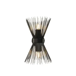 Wandlampen-QAZQA wandlampen broom zwart e27