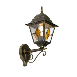 Wandlampen-QAZQA wandlampen buiten antigua goudkleurig e27