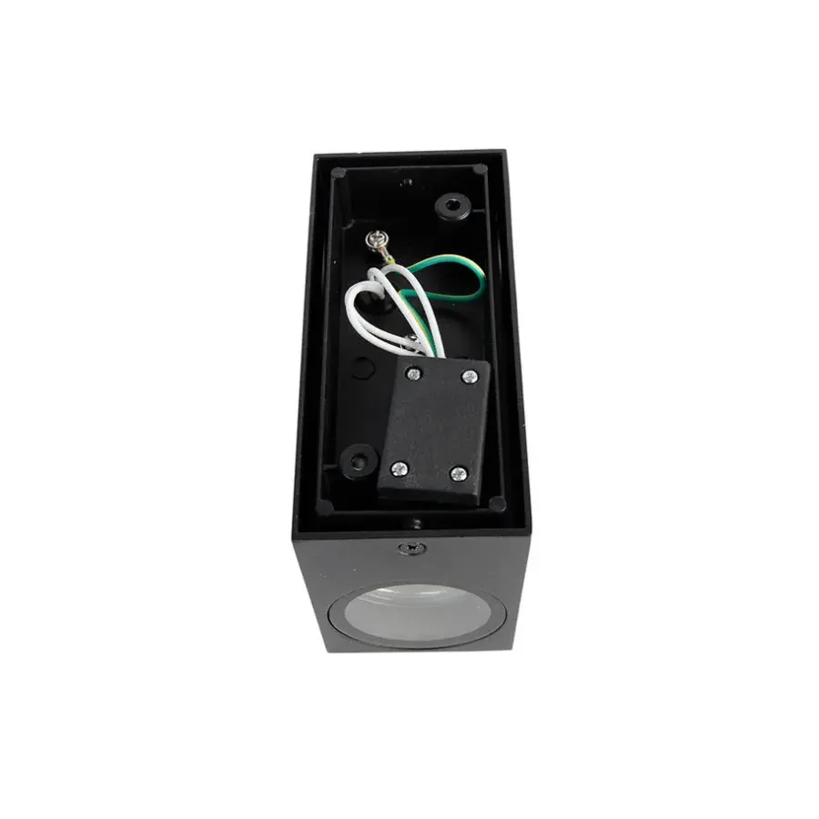 Wandlampen-QAZQA wandlampen buiten baleno zwart gu10