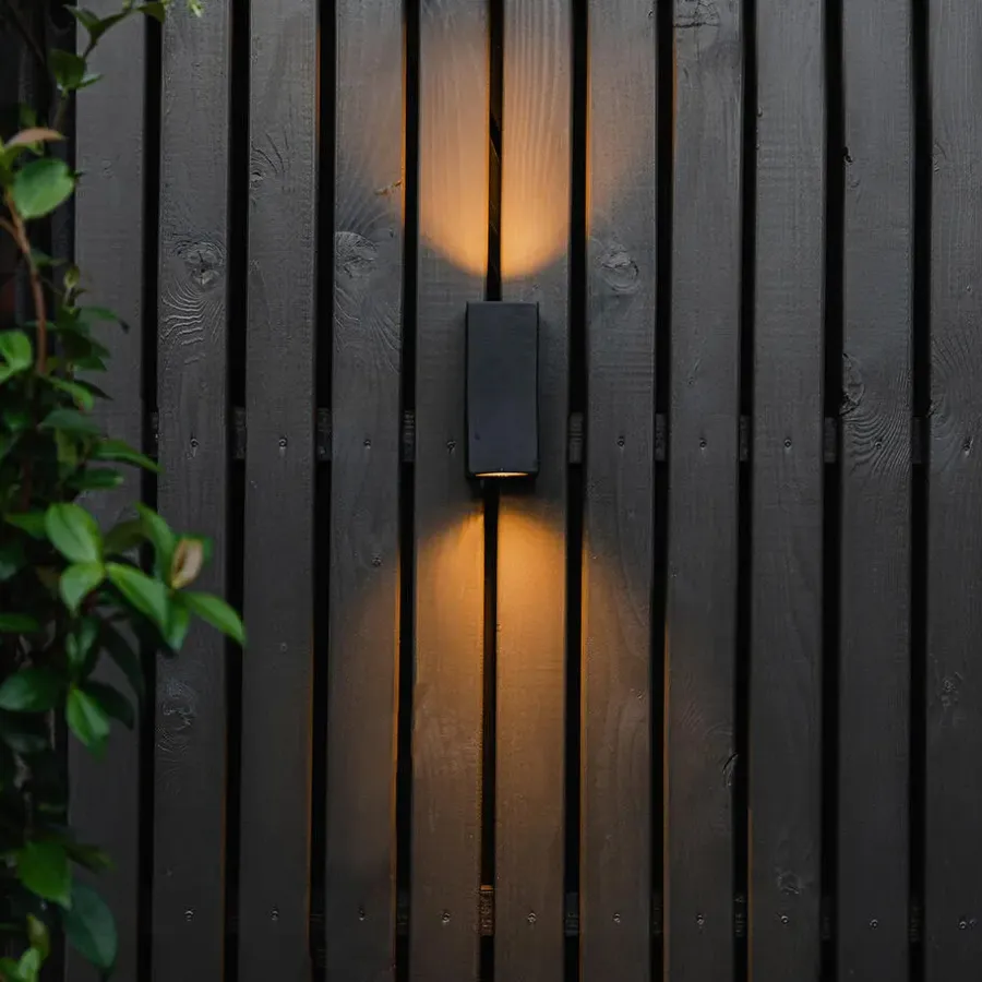 Buitenverlichting|Wandlampen-QAZQA wandlampen buiten baleno zwart gu10