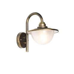 Buitenverlichting|Wandlampen-QAZQA wandlampen buiten bruges goudkleurig e27