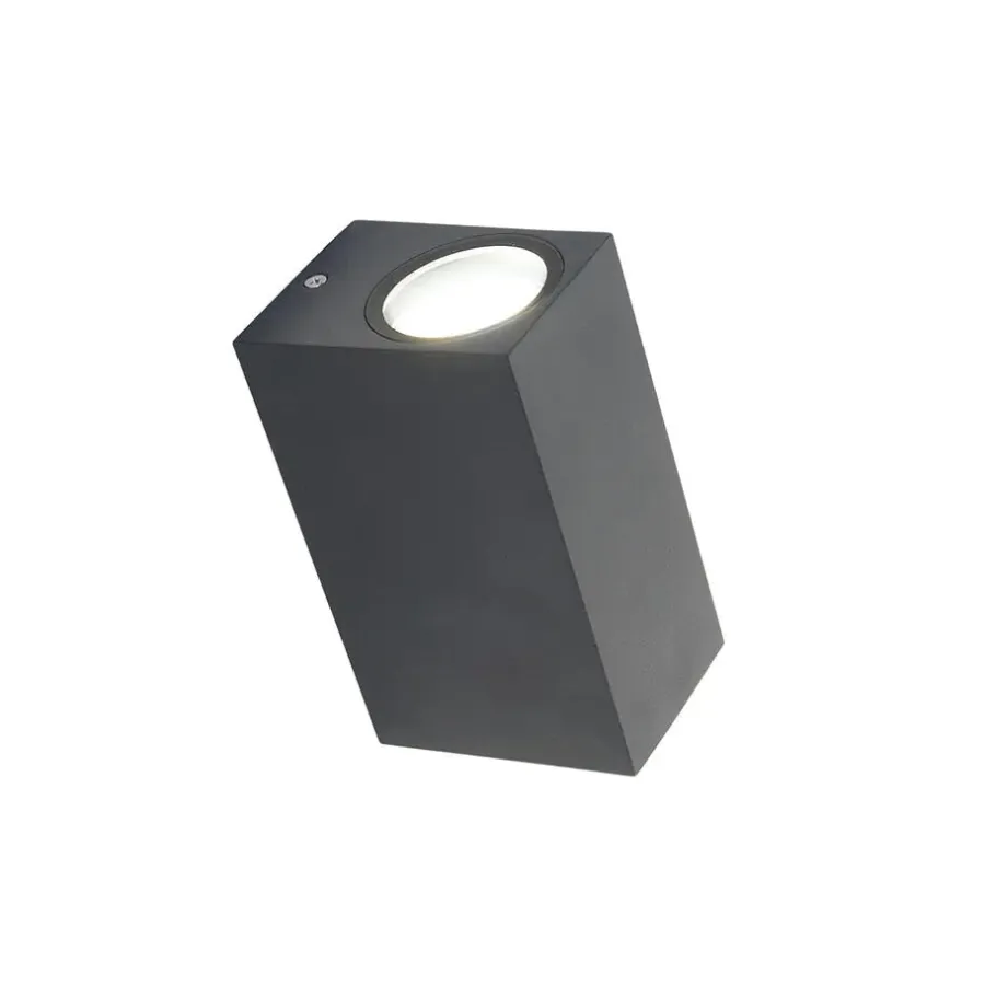 QAZQA wandlampen buiten baleno grijs gu10