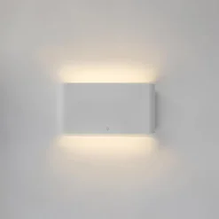 Buitenverlichting|Wandlampen-QAZQA wandlampen buiten batt wit geïntegreerde led