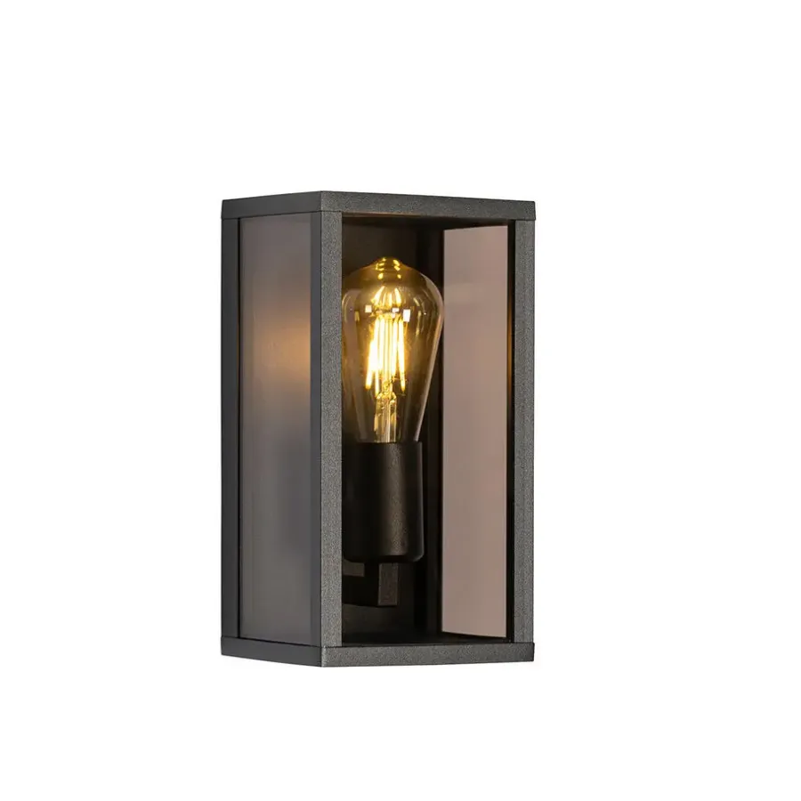 Wandlampen-QAZQA wandlampen buiten charlois bruin e27