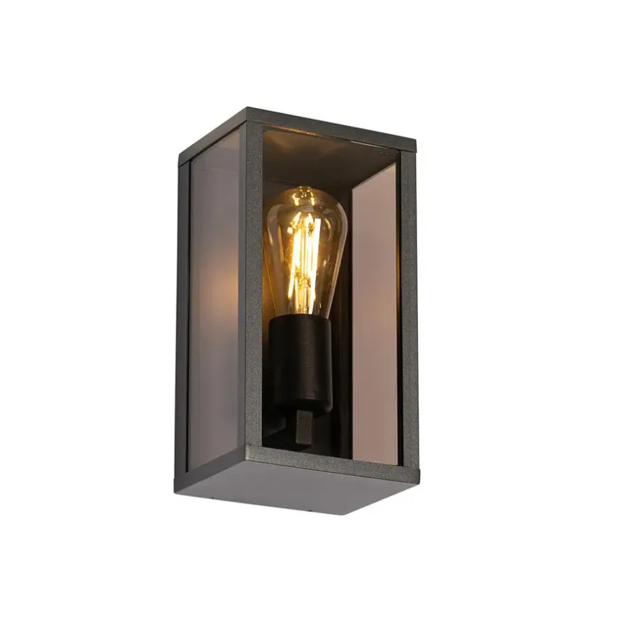 Wandlampen-QAZQA wandlampen buiten charlois bruin e27