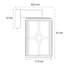 Wandlampen-QAZQA wandlampen buiten dover zwart e27