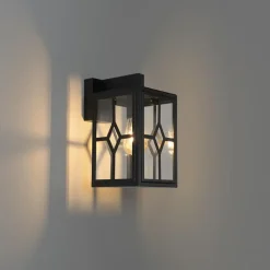 Wandlampen-QAZQA wandlampen buiten dover zwart e27