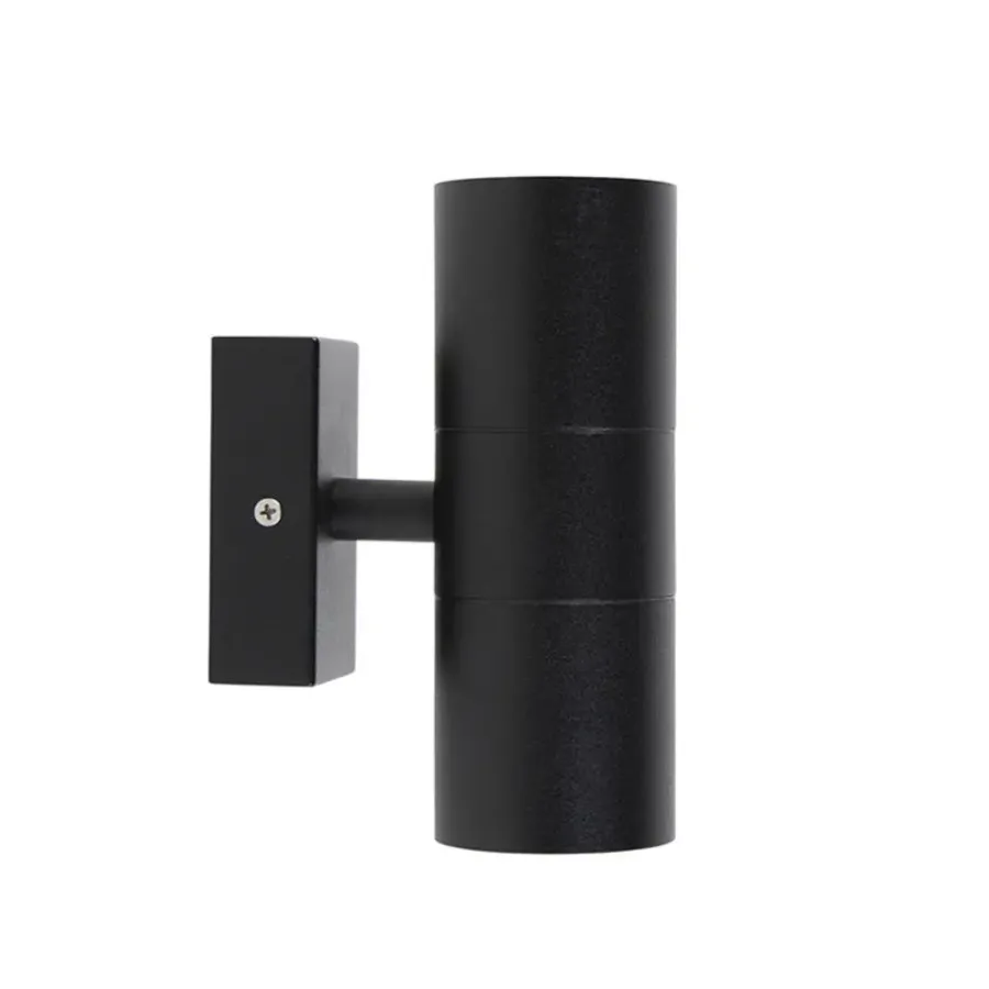 QAZQA wandlampen buiten duo zwart gu10
