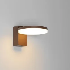 Wandlampen-QAZQA wandlampen buiten esmee bronskleurig geïntegreerde led