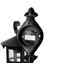 QAZQA wandlampen buiten herb zwart e27