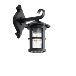 QAZQA wandlampen buiten herb zwart e27