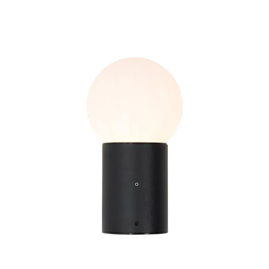 Buitenverlichting|Wandlampen-QAZQA wandlampen buiten huma zwart e27