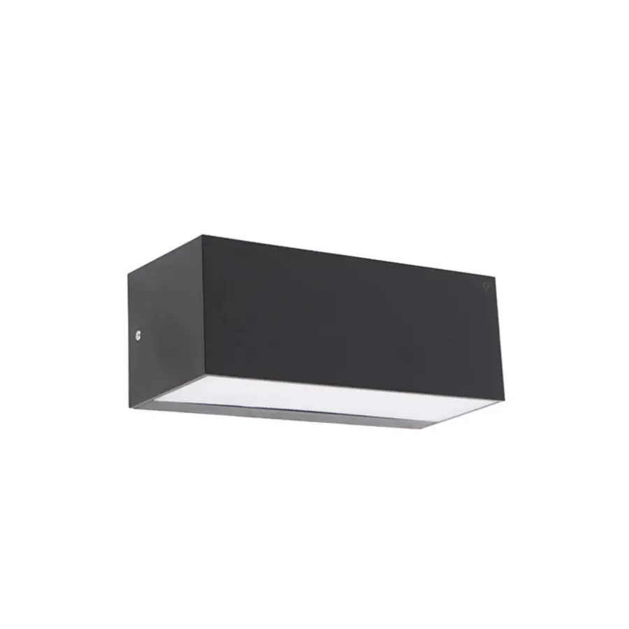 QAZQA wandlampen buiten houks zwart e27