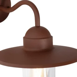 QAZQA wandlampen buiten kansas bronskleurig e27