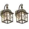 Buitenverlichting|Wandlampen-QAZQA wandlampen buiten london bruin e27