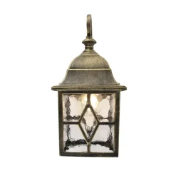 Buitenverlichting|Wandlampen-QAZQA wandlampen buiten london bruin e27
