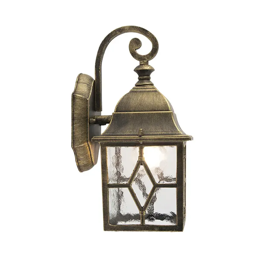 Buitenverlichting|Wandlampen-QAZQA wandlampen buiten london bruin e27