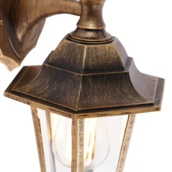 Wandlampen-QAZQA wandlampen buiten new haven goudkleurig e27
