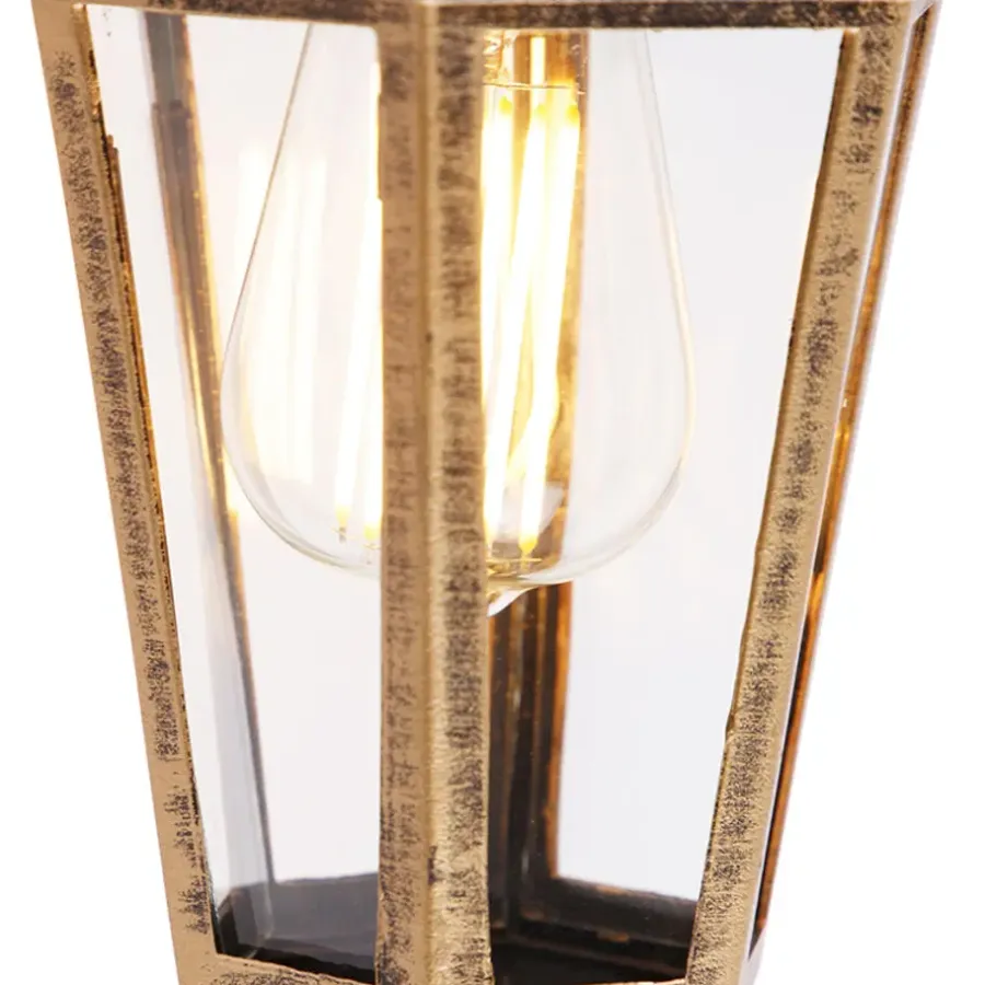 Wandlampen-QAZQA wandlampen buiten new haven goudkleurig e27