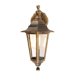 Wandlampen-QAZQA wandlampen buiten new haven goudkleurig e27
