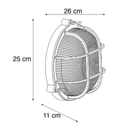 Wandlampen-QAZQA wandlampen buiten nautica goudkleurig e27