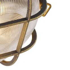 Wandlampen-QAZQA wandlampen buiten nautica goudkleurig e27