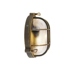 Wandlampen-QAZQA wandlampen buiten nautica goudkleurig e27