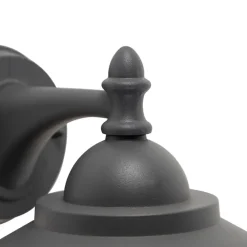 QAZQA wandlampen buiten oxford grijs e27