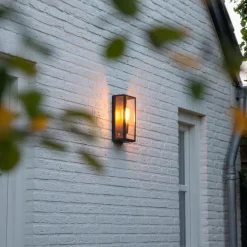 Buitenverlichting|Wandlampen-QAZQA wandlampen buiten rotterdam zwart e27