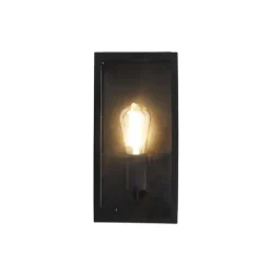 Buitenverlichting|Wandlampen-QAZQA wandlampen buiten rotterdam zwart e27