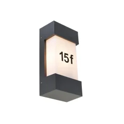 QAZQA wandlampen buiten tide grijs e27