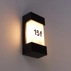QAZQA wandlampen buiten tide grijs e27
