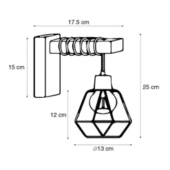 Wandlampen-QAZQA wandlampen chon zwart e27