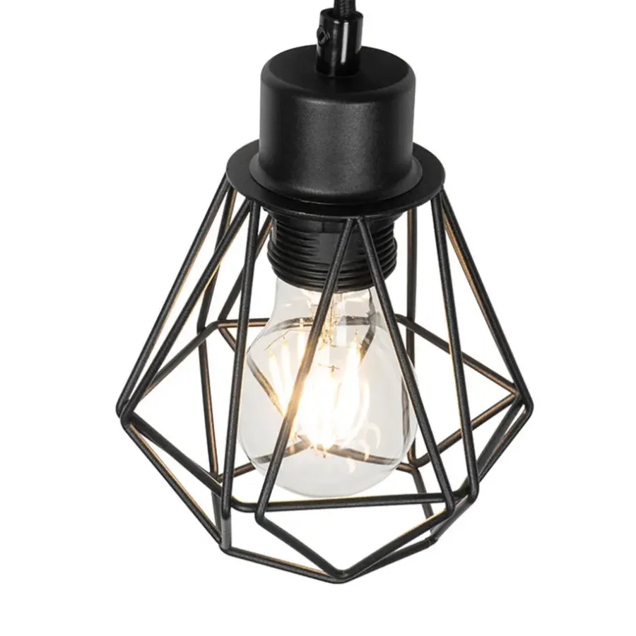 Wandlampen-QAZQA wandlampen chon zwart e27