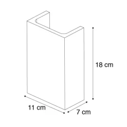 Wandlampen-QAZQA wandlampen concrete grijs g9